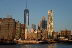 14B New York Financial District One World Trade Center, Woolworth Building, New York by Gehry After Sunrise From Brooklyn Heights.jpg